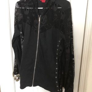 Tripp Mesh Skull Hoodie